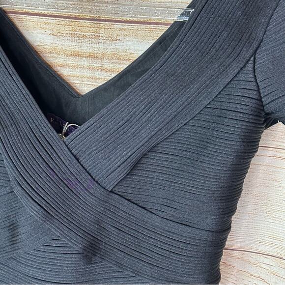 Ralph Lauren Purple Label Luxury Black Cocktail Dress - Picture 4 of 14